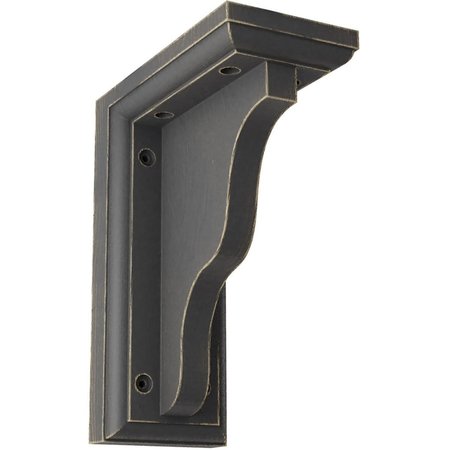 3W X 5D X 7H Hamilton Traditional Wood Vintage Decor Bracket, Black